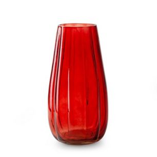 Vase 'joyce' red h23 d12.5 cm