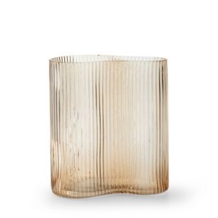 Vaas 'fenny' beige h20.5 d18.5 cm