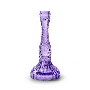 Candleholder 'sita' purple h22,5 d9,5 cm