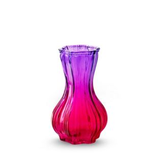 Vase 'melchior' purple fuchsia h15 d9 cm