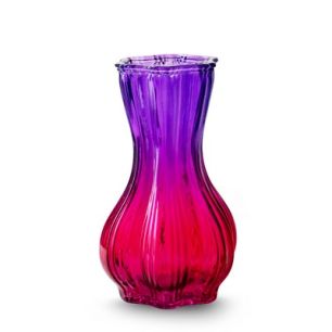 Vase 'melchior' purple fuchsia h20 d11.5 cm
