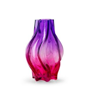 Vase 'shelby' purple fuchsia h25 d15.5 cm