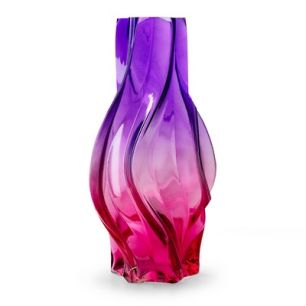 Vase 'shelby' purple fuchsia h32 d16.5 cm