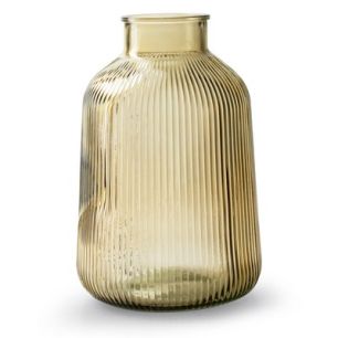 Vase 'sigrid' beige h26 d17.5 cm