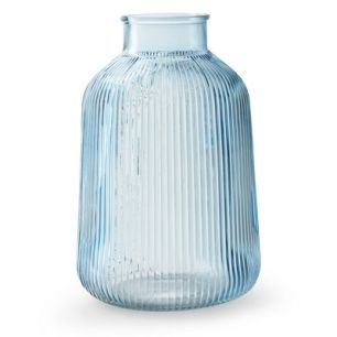 Vase 'sigrid' blue h26 d17.5 cm