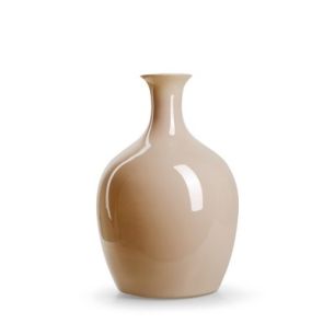 Eco Flasche 'Tinkles' beige glänzend h35 d23 cm