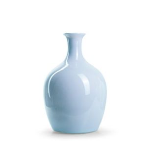 Eco Flasche 'Tinkles' blau glänzend h35 d23 cm