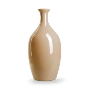 Eco Flasche 'Tinkles' beige glänzend h45 d23 cm