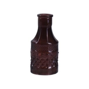 Flasche „Craig” braun glänzend H 11 D 5 cm