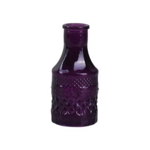 Flasche „Craig” violett glänzend H 11 D 5 cm