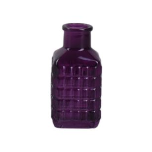 Flasche „Trevor” violett glänzend H 10 D 5 cm