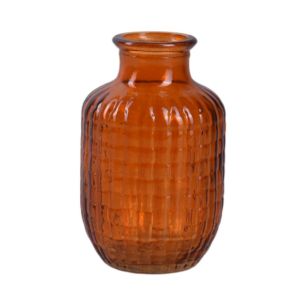 Flasche „Bennet” orange glänzend H 15 D 9 cm