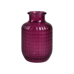 Flasche „Bennet” violett glänzend H 15 D 9 cm