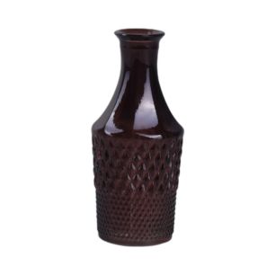 Flasche „Lyra“ braun H 14,5, D 6 cm