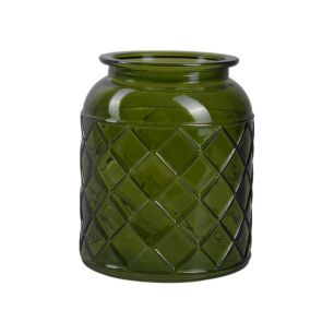 Vase „Brüssel“ grün H 18 D 16,5 cm