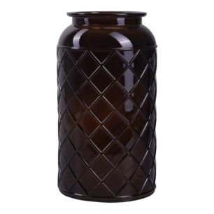 Vase „Brüssel” braun H 27 D 16,5 cm
