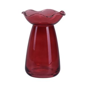 Vase „Cappu” dunkelrosa h15 d11,5 cm