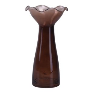 Vase „Cappu” braun H 22,5 D 12 cm