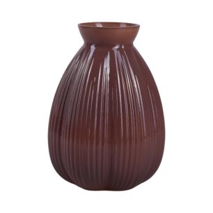 Vase “lungo” brown h22 d16 cm