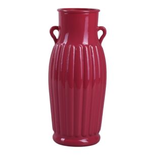 Vase „Latte” dunkelrosa H 25 d 11 cm