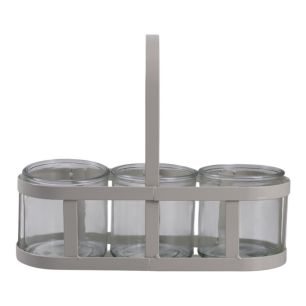 Metal rack “roast” beige with cylinder 31x12