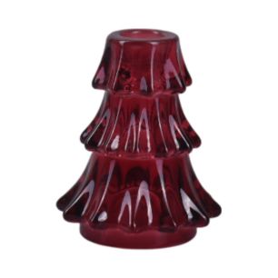 Candlestick “lumi” dark pink h11 d9 cm