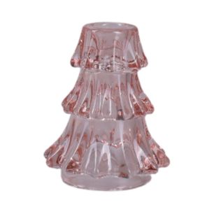 Candlestick “lumi” light pink h11 d9 cm