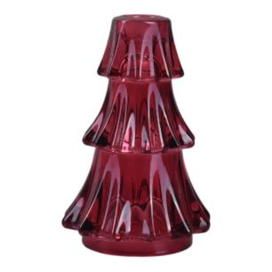 Candlestick “lumi” dark pink h15 d10 cm