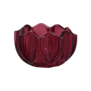 Candle holder “clove” dark pink h9 d5.5 cm