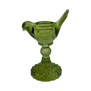 Kandelaar pino groen h16 d11.5cm