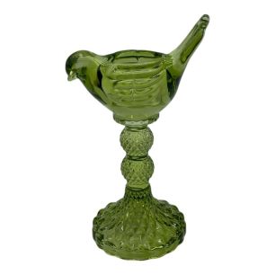 Kandelaar pino groen h18.5 d11.5cm