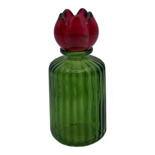 Vase fleur unique rosa rose h14 d6.2cm