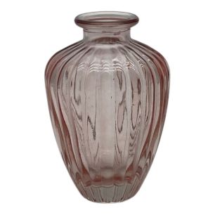 Vase carmen rose clair h10.5 d7.2cm