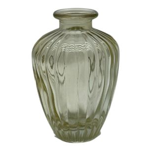 Vase carmen jaune clair h10.5 d7.2cm