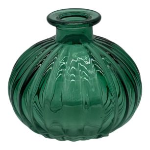 Vase petra vert sarcelle h7.5 d8.5cm