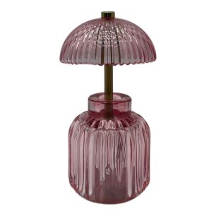 Table lamp odette pink h19.5 d11cm