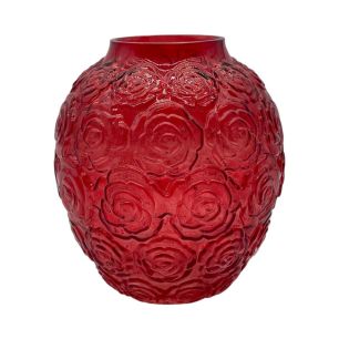 Vase maia red h20 d18cm (cc)