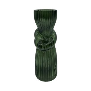 Vase melia sage green h23 d7.5cm (cc)