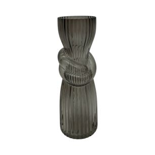 Vase melia grey h23 d7.5cm (cc)