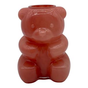Vase bear pink h20 d14cm (cc)