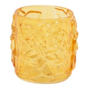 Photophore Marisol jaune h8 d8,5cm