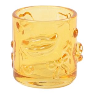Photophore Aurelia jaune h8 d8,5cm