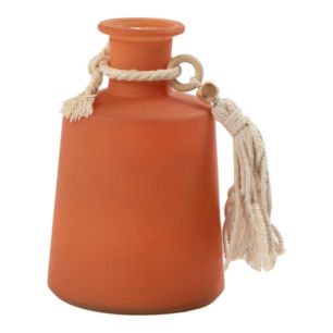 Vase Lunara orange terre h18 d11,5cm