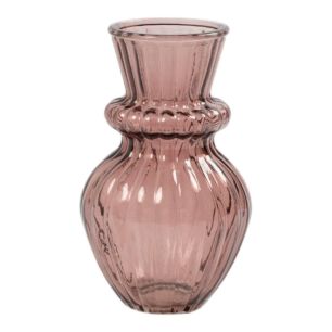 Vase Lysara rose h18 d11cm