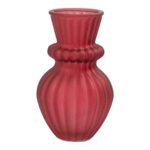 Vase Lysara fuchsia h18 d11cm