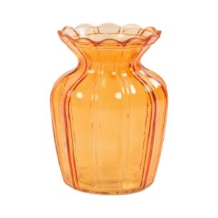 Vase Kamina orange h15,5 d11,5cm