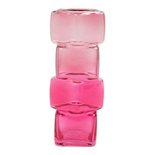 Vase Nerissa pink h24,5 d10cm (cc)
