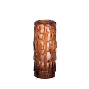 Vase Solstice brown h29 d12cm (cc)