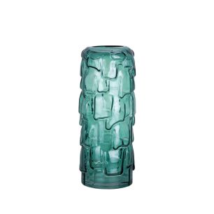 Vase Solstice blue h29 d12cm (cc)