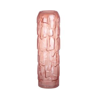 Vase Solstice beige h38,5 d12cm (cc)